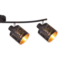 Globo 15342-4 Tunno Strahler Metall Schwarz, 4X E14 Led 5