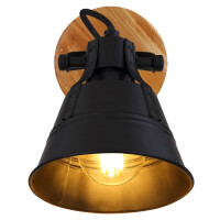 Globo 15466S-1 Günther Strahler Holz Braun, 1X E27 4