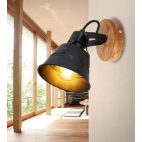 Günther Strahler Holz Braun, 1X E27 2