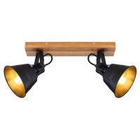 Globo 15466S-2 Günther Strahler Holz Braun, 2X E27 4