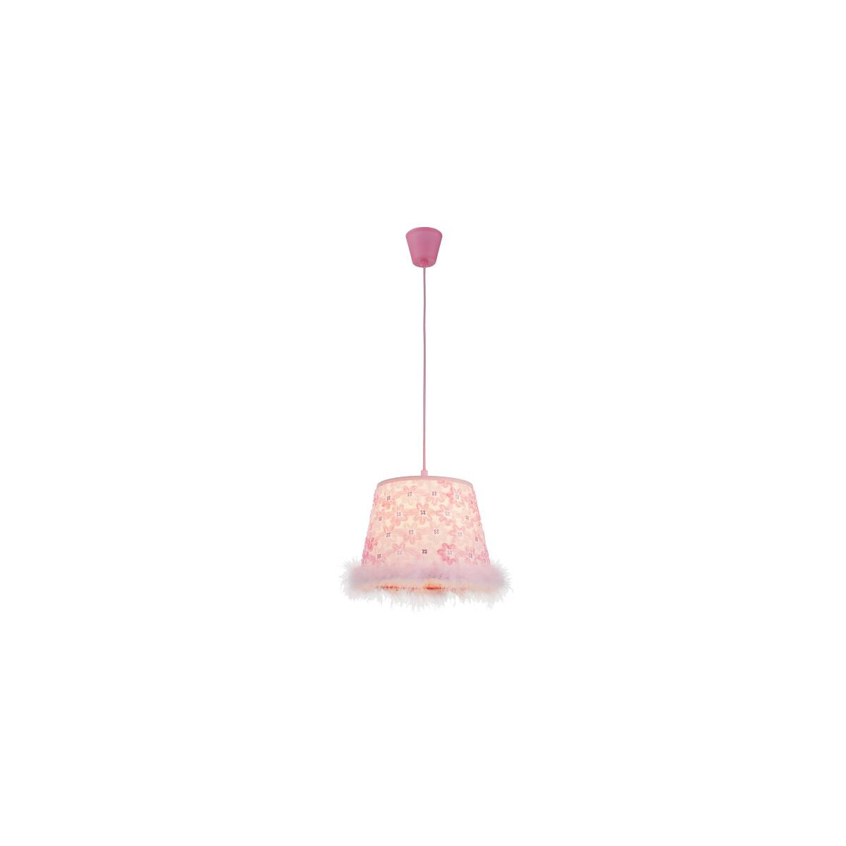 Tarso Hängeleuchte Kunststoff Pink, 1X E27
