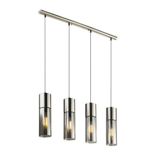 Annika Hängeleuchte Metall Nickel Matt, 4X E27