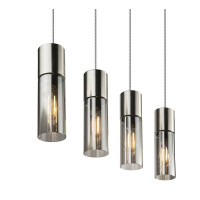 Globo 21000-4HN Annika Hängeleuchte Metall Nickel Matt,