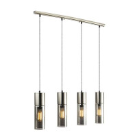 Globo 21000-4HN Annika Hängeleuchte Metall Nickel Matt,