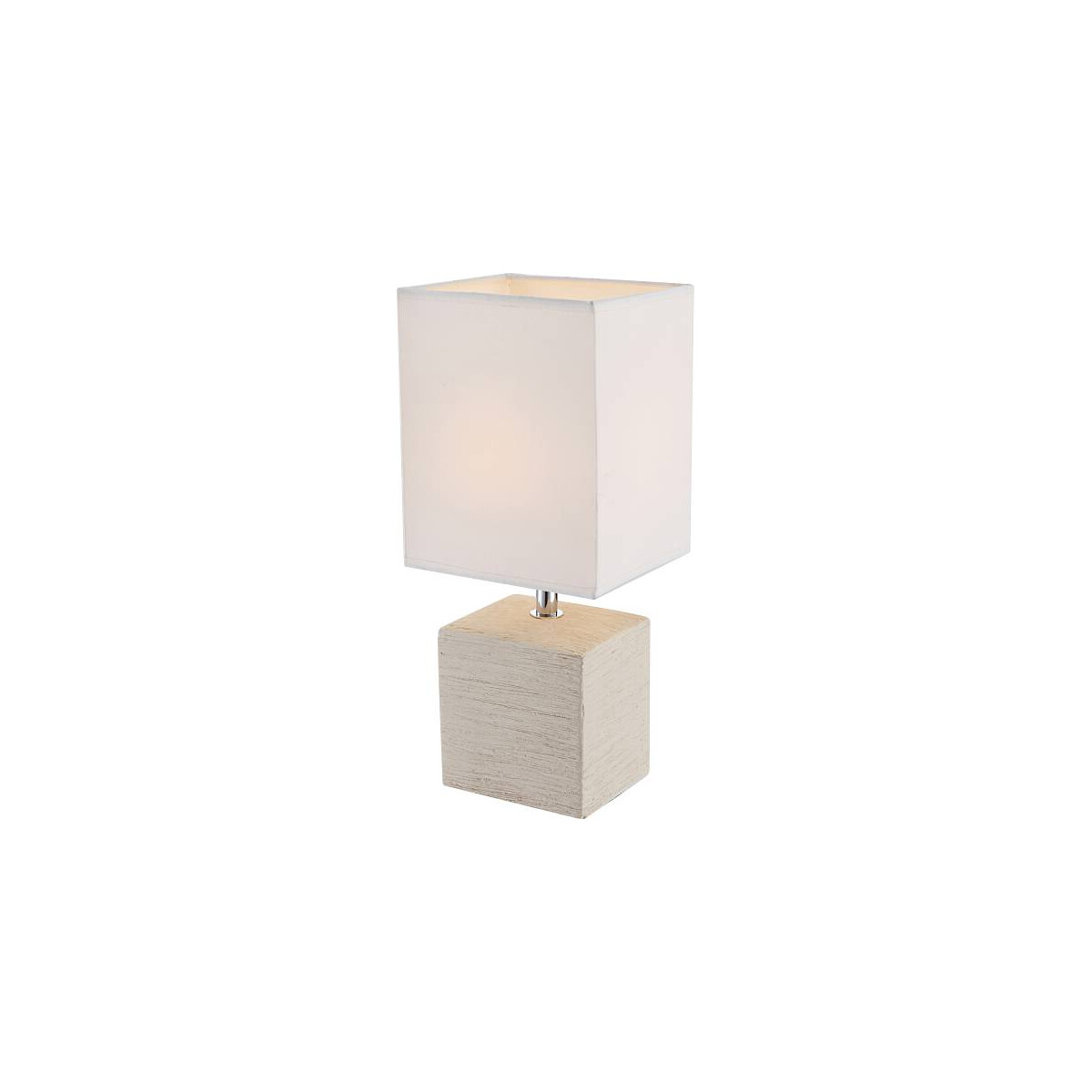 Geri Tischleuchte Keramik Beige, 1X E14