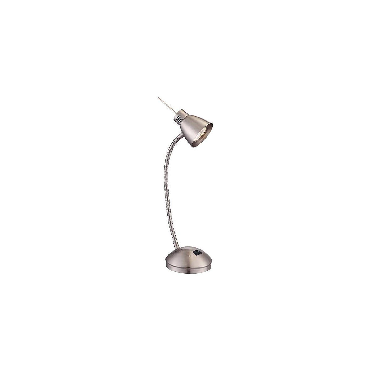 Nuova Tischleuchte Metall Nickel Matt, 1X Gu10 Led