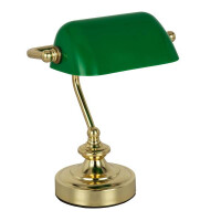 Globo 24917 Antique Tischleuchte Metall Messingfarben, 1X E1