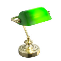 Globo 24917 Antique Tischleuchte Metall Messingfarben, 1X E1