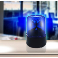 Police Tischleuchte Kunststoff Blau, Led 2