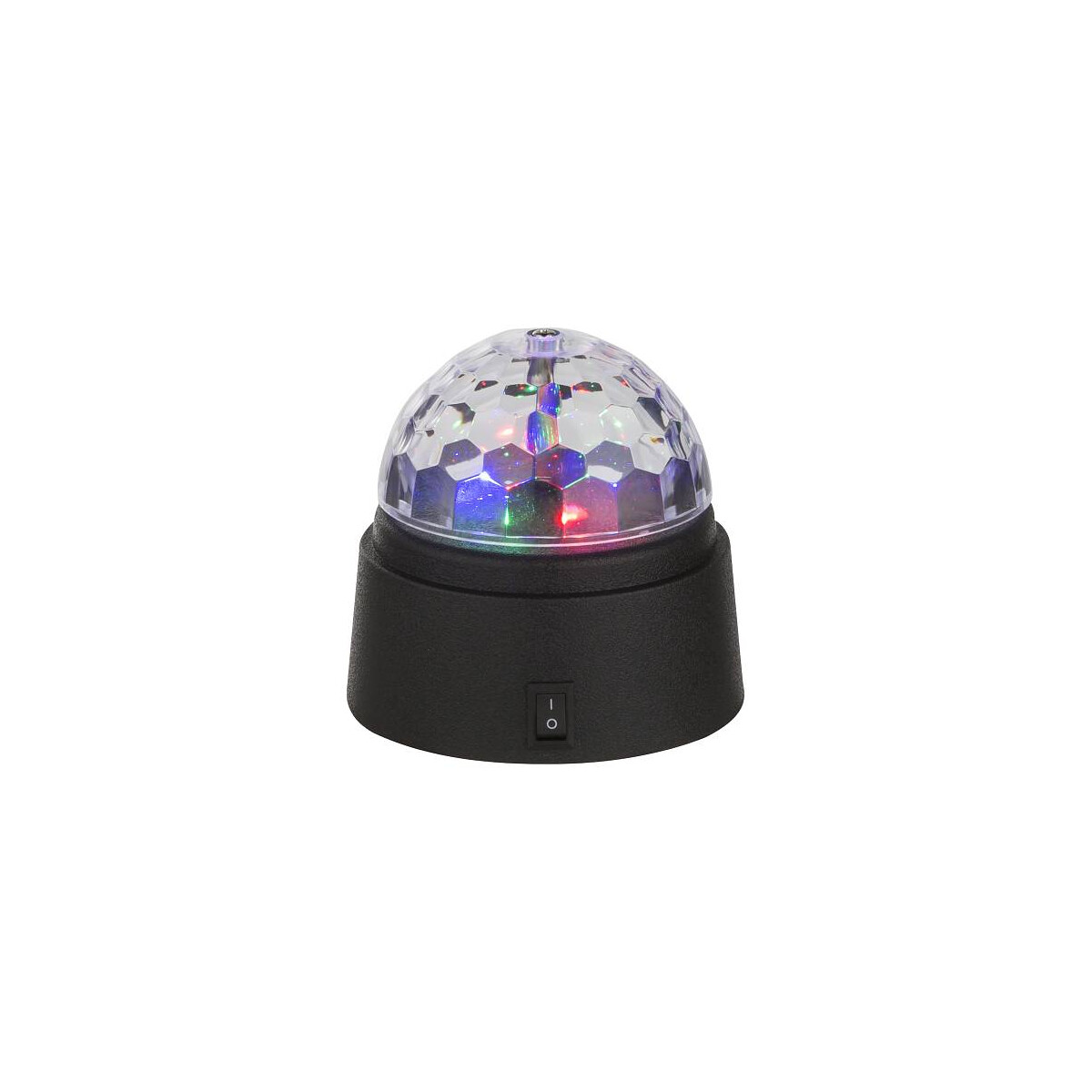 Disco Tischleuchte Kunststoff Schwarz, 6X Led