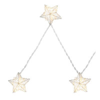 Globo 29861-10 Led Lichterkette Metall Silberfarben, 10Xled 