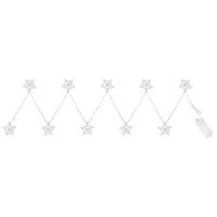 Led Lichterkette Metall Silberfarben, 10Xled Led Lichterkett