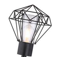 Horace Außenleuchte Edelstahl Schwarz, 1X E27 Led 4