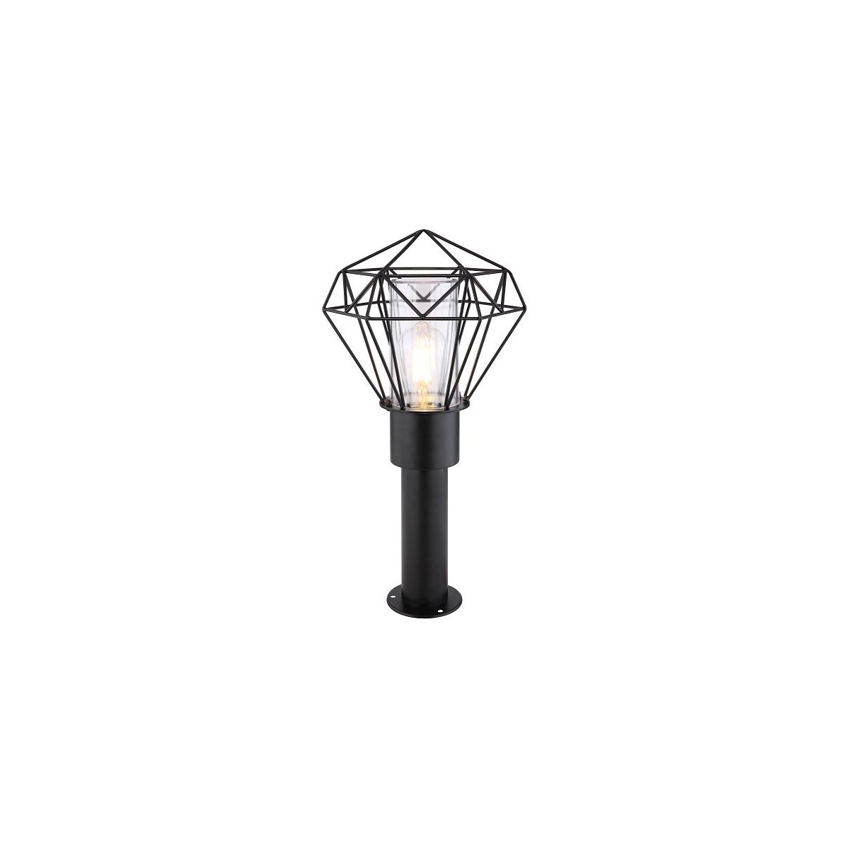 Horace Außenleuchte Edelstahl Schwarz, 1X E27 Led