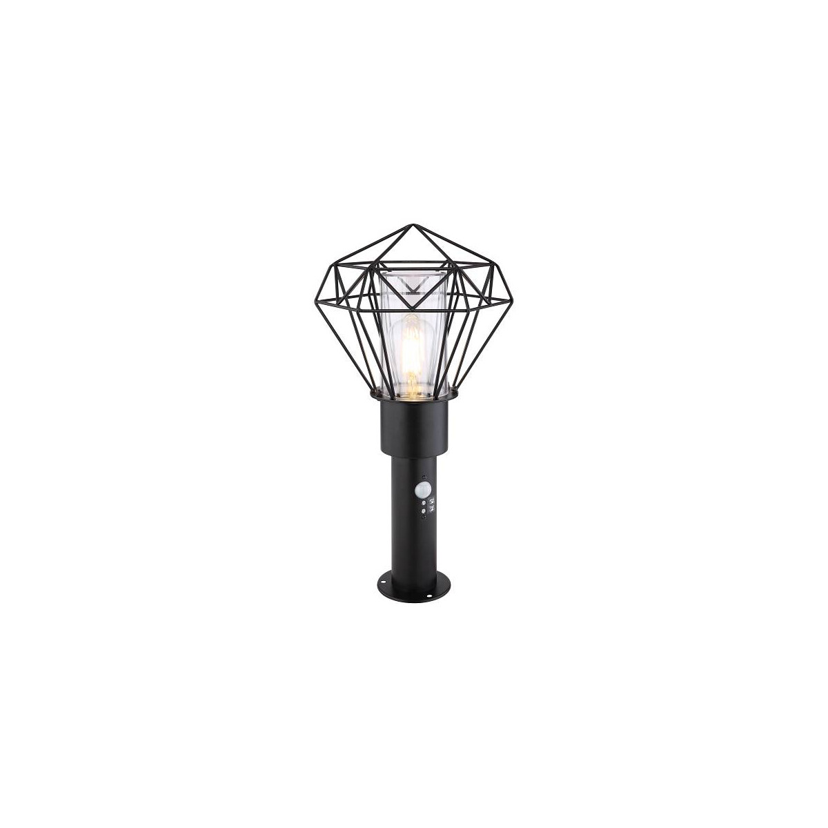 Horace Außenleuchte Edelstahl Schwarz, 1X E27 Led