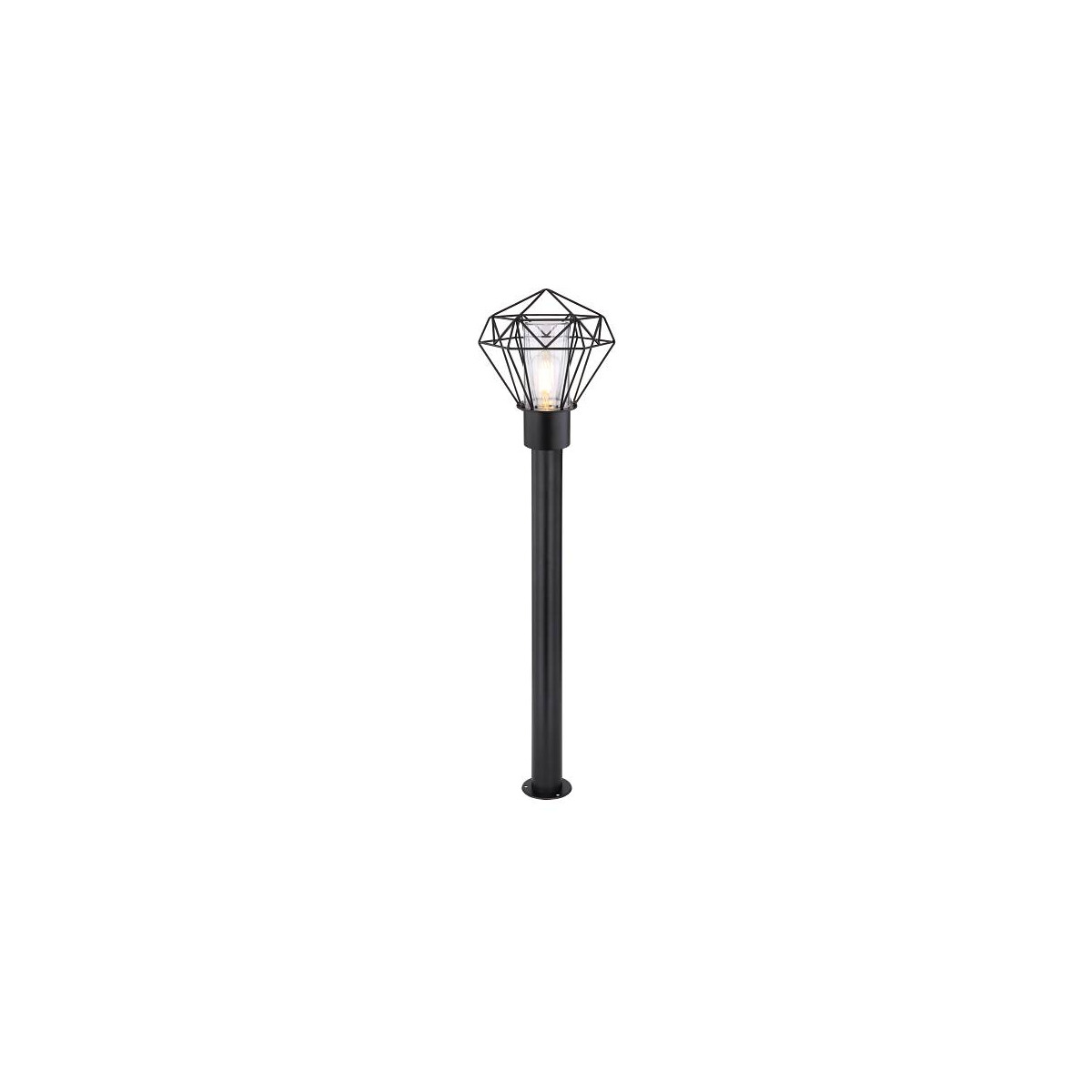 Horace Außenleuchte Edelstahl Schwarz, 1X E27 Led