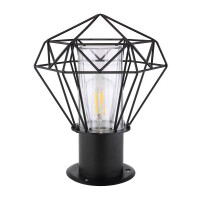 Horace Außenleuchte Edelstahl Schwarz, 1X E27 Led 2