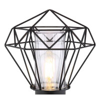 Horace Außenleuchte Edelstahl Schwarz, 1X E27 Led 3