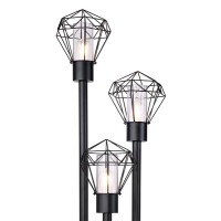 Horace Außenleuchte Edelstahl Schwarz, 3X E27 Led 3