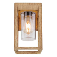 Candela Außenleuchte Aluminium Druckguss Holzoptik Mat