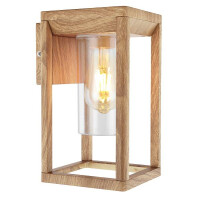 Candela Außenleuchte Aluminium Druckguss Holzoptik Mat