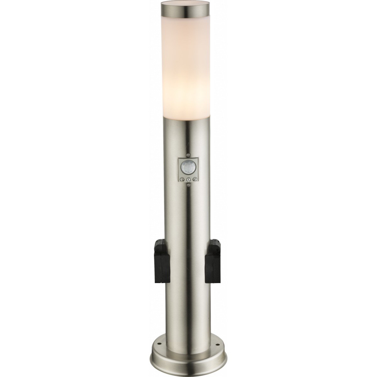 Steh Lampe Bewegungsmelder Garten Weg Außen Leuchte Edelstahl Steckdosen Beleuchtung Globo 3158KS