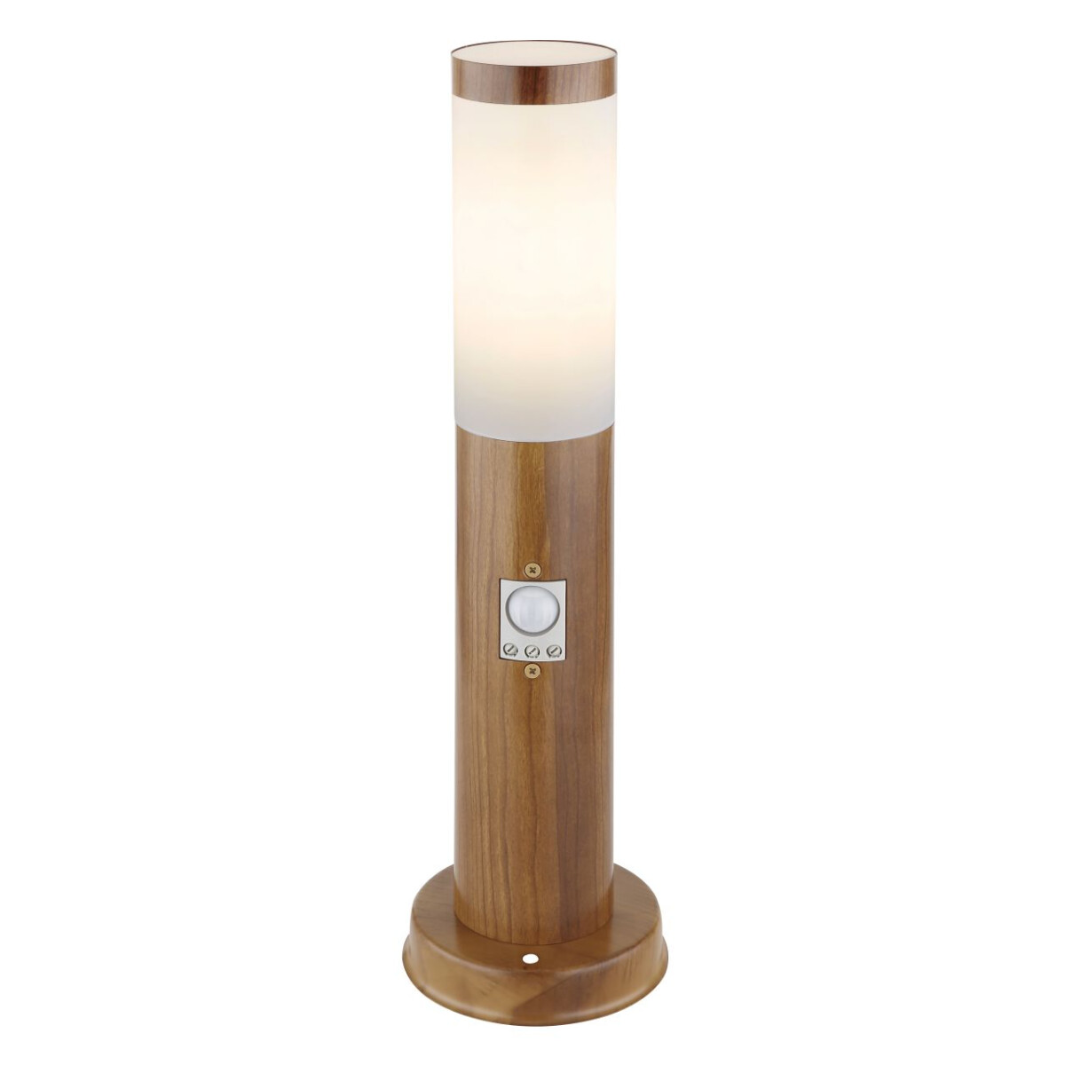 Boston Außenleuchte Edelstahl Holzoptik, 1X E27