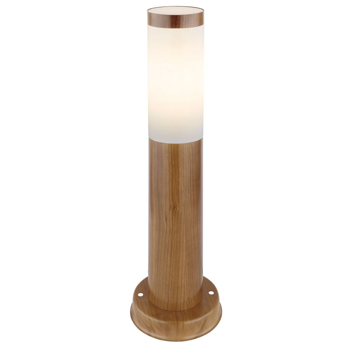 Boston Außenleuchte Edelstahl Holzoptik, 1X E27