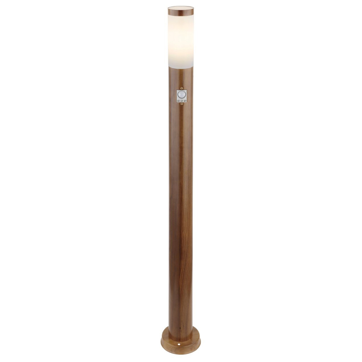 Boston Außenleuchte Edelstahl Holzoptik, 1X E27