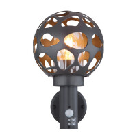 Globo 31805S Hilario Außenleuchte Edelstahl Anthrazit,