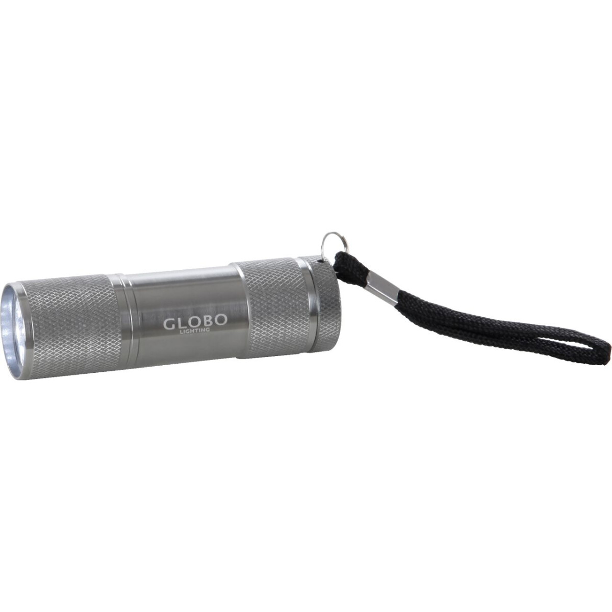 Flashlight Taschenlampe Aluminium Silber Metallic, 9X Led