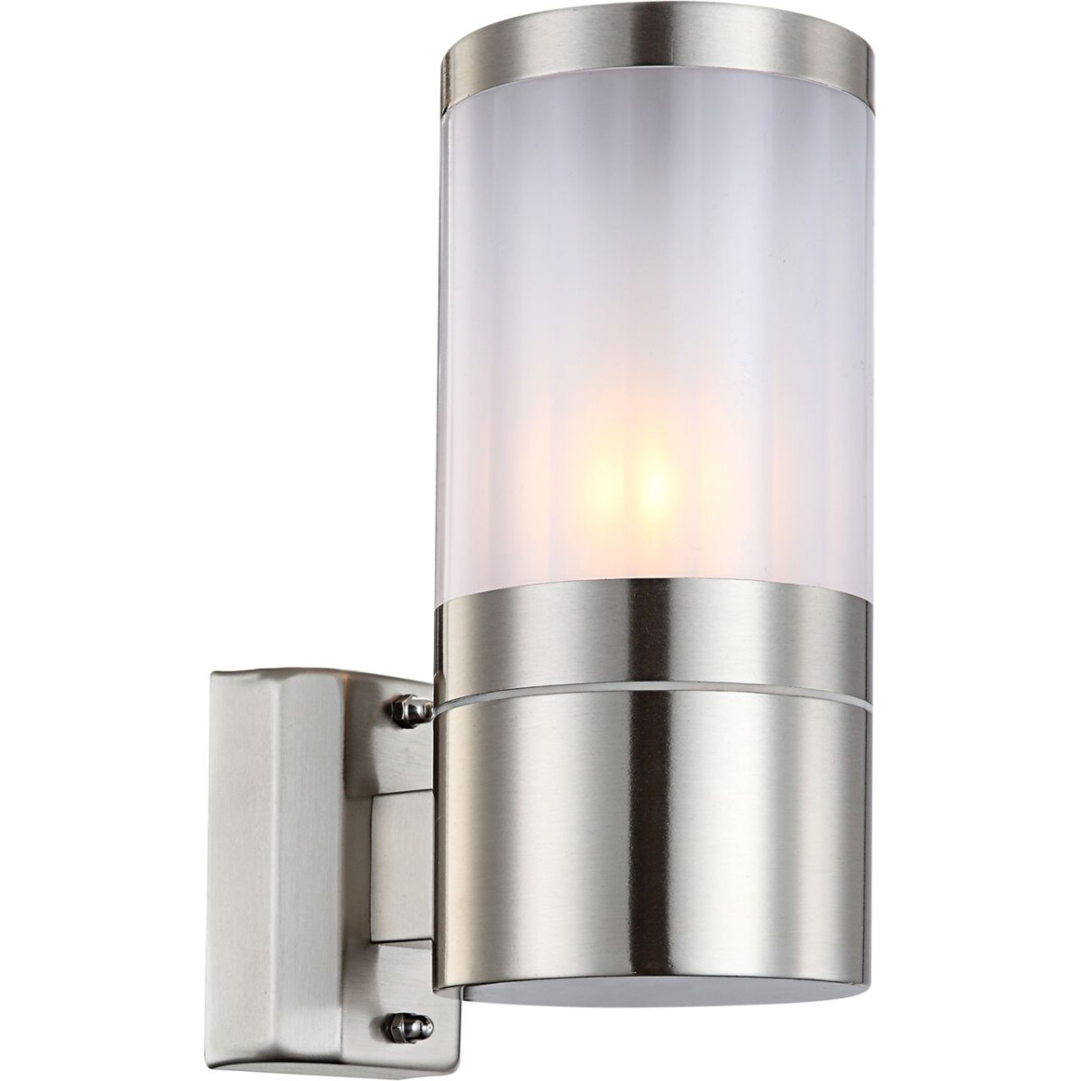 Xeloo Außenleuchte Edelstahl Silber Glänzend, 1X E27