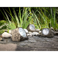 Globo 3302-3 Solar Solarleuchte Kunststoff Grau, 2X Led 3