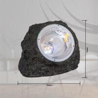 Globo 3302-3 Solar Solarleuchte Kunststoff Grau, 2X Led 5