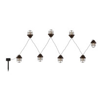 Solarleuchte Metall Rostfarben, 8Xled Solarleuchte Metall Ro