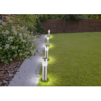 Globo 33245-4 Solar Solarleuchte Edelstahl, Led 4