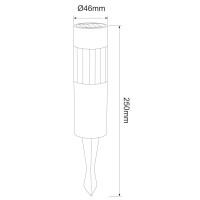 Globo 33253-4 Solarleuchte Edelstahl, 1Xled Solarleuchte Ede