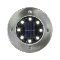 Globo 33414 Solarleuchte Edelstahl, 8Xled Solarleuchte Edels