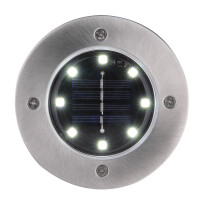 Globo 33414-4 Solarleuchte Edelstahl, 8Xled Solarleuchte Ede