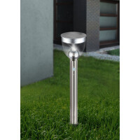 Globo 33436 Solarleuchte Edelstahl, 1Xled Solarleuchte Edels