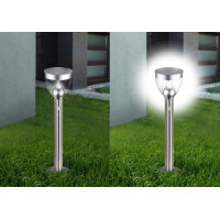 Globo 33436 Solarleuchte Edelstahl, 1Xled Solarleuchte Edels