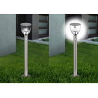 Globo 33437 Solarleuchte Edelstahl, 1Xled Solarleuchte Edels
