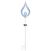 Globo 33467B Solarleuchte Metall Silberfarben, 1Xled Solarle