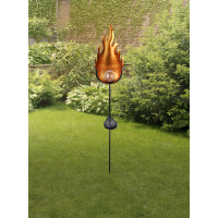 Globo 33472 Solar Solarleuchte Metall Rostfarben, Led 3