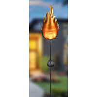 Globo 33472 Solar Solarleuchte Metall Rostfarben, Led 4
