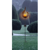 Globo 33530 Solarleuchte Metall Schwarz, 1Xled Solarleuchte 