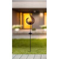 Globo 33530 Solarleuchte Metall Schwarz, 1Xled Solarleuchte 