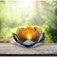 Globo 33532 Solarleuchte Metall Grau, 1Xled Solarleuchte Met