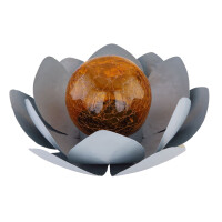 Globo 33532 Solarleuchte Metall Grau, 1Xled Solarleuchte Met