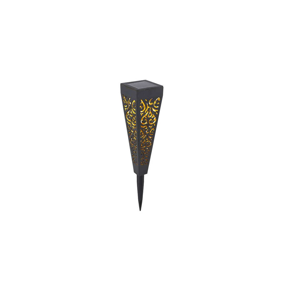 Solarleuchte Kunststoff Schwarz, 1Xled Solarleuchte Kunststoff Schwarz, Led